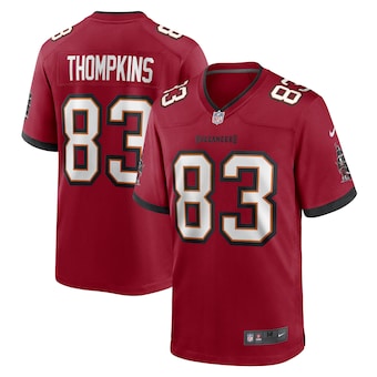 mens nike deven thompkins red tampa bay buccaneers game play